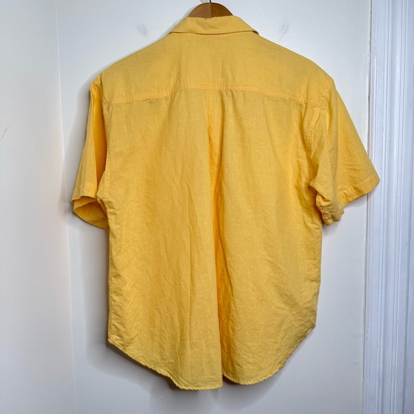 Vintage Gitano Casual Button Up Blouse No Size Linen? Short Sleeve Summer - Picture 4 of 9